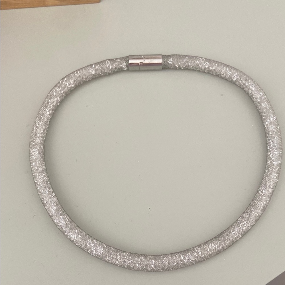 Swarovski Silver Crystal-Embellished Necklace